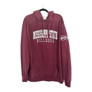 Mississippi State Bulldogs Hoodie 3XL Sweatshirt Colosseum Mens Burgundy MSU